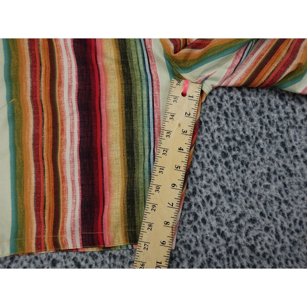 Prana Board Shorts Mens 36 Multi Color Striped‎ Drawstring Surf Swimwear